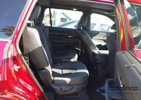 2025 Toyota Grand Highlander Hybrid Platinum Max from USA, damaged, VIN 5TDADAB51SS024735